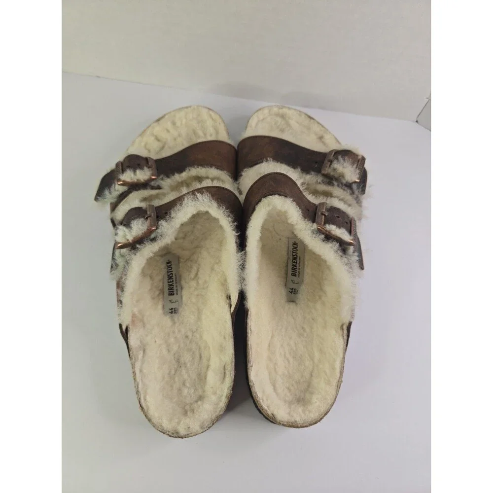 Birkenstock Arizona Fur Shearling Habana mens Size EU44/ US11